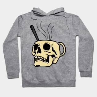 Steaming Hot Skull Mug Hoodie